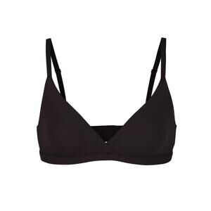 Skims Fits Everybody Scoop Bralette Bra Black Size Medium Black